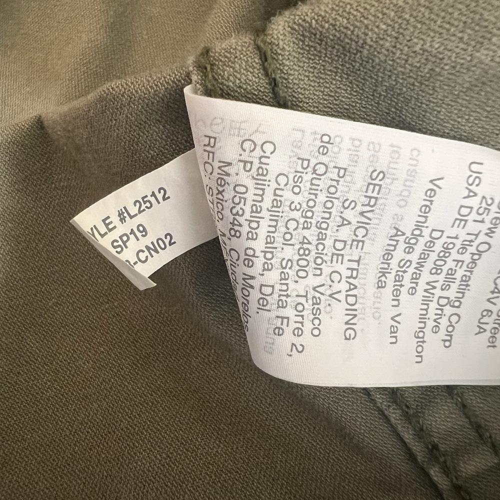 Madewell Passage Utility Jacket Women's Size Small Army Green Full Zip Pockets - Picture 10 of 12